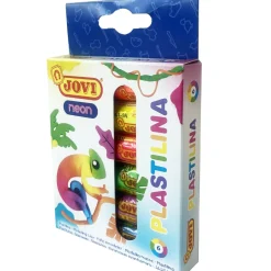 Jovi Plasticina Cores Fluor 15gr 6 unidades (artigo sortido)