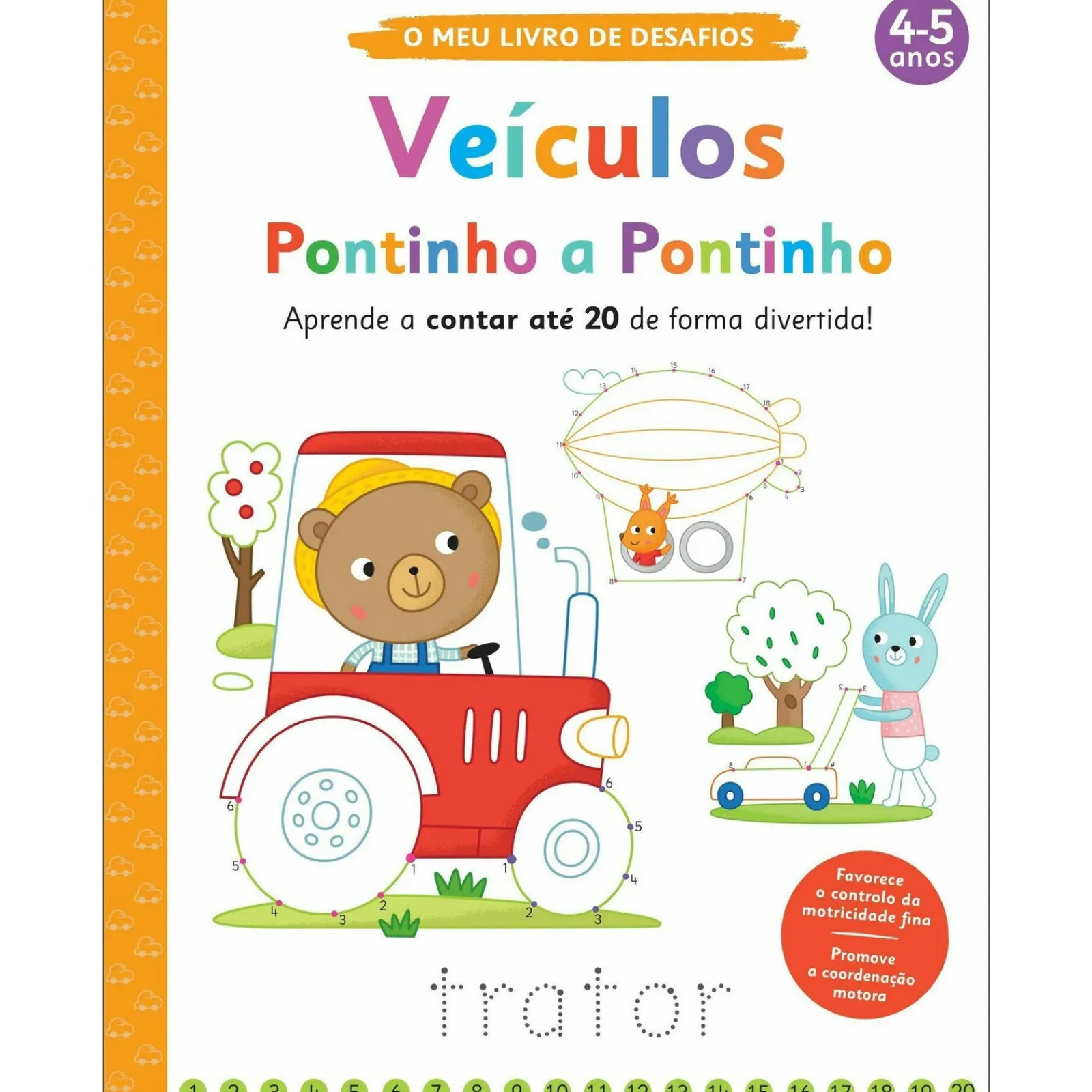 Booksmile Pontinho a Pontinho - Veículos de Elizabeth Golding