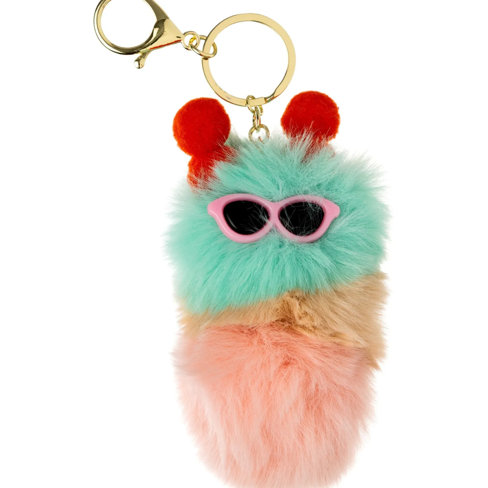 Sem Marca Porta Chaves Peluche Lagarta