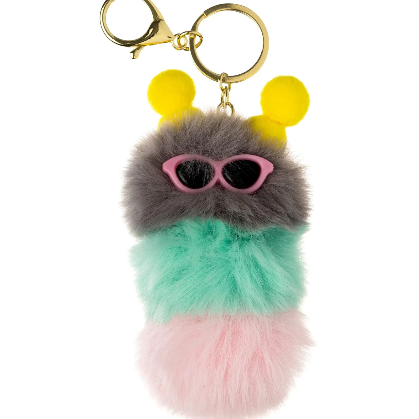 Sem Marca Porta Chaves Peluche Lagarta