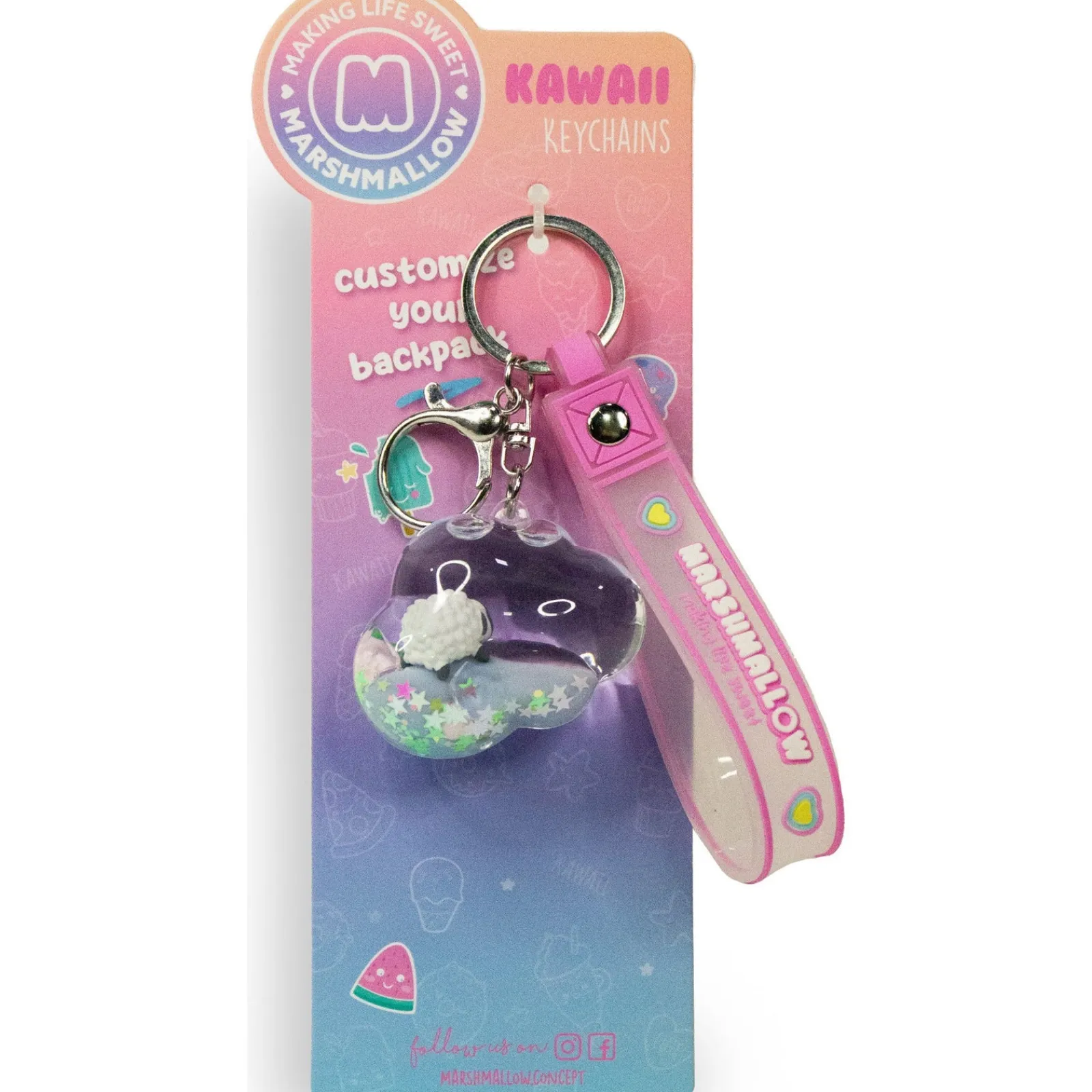 Marshmallow Porta Chaves Sortido Marshmalllow
