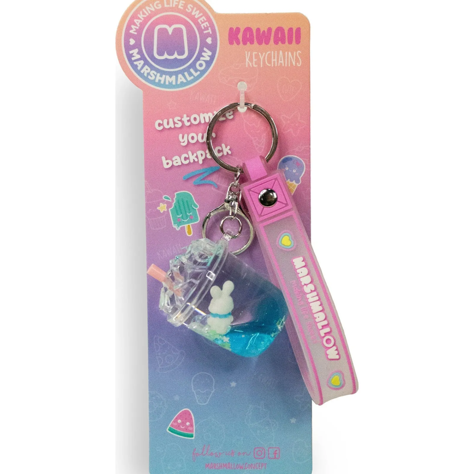 Marshmallow Porta Chaves Sortido Marshmalllow