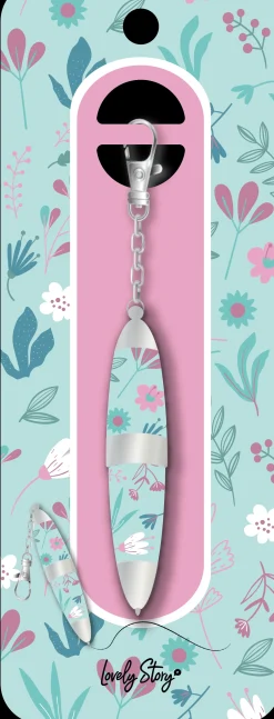 Sale Lovely Story Porta-Chaves Caneta - Mint Bloom