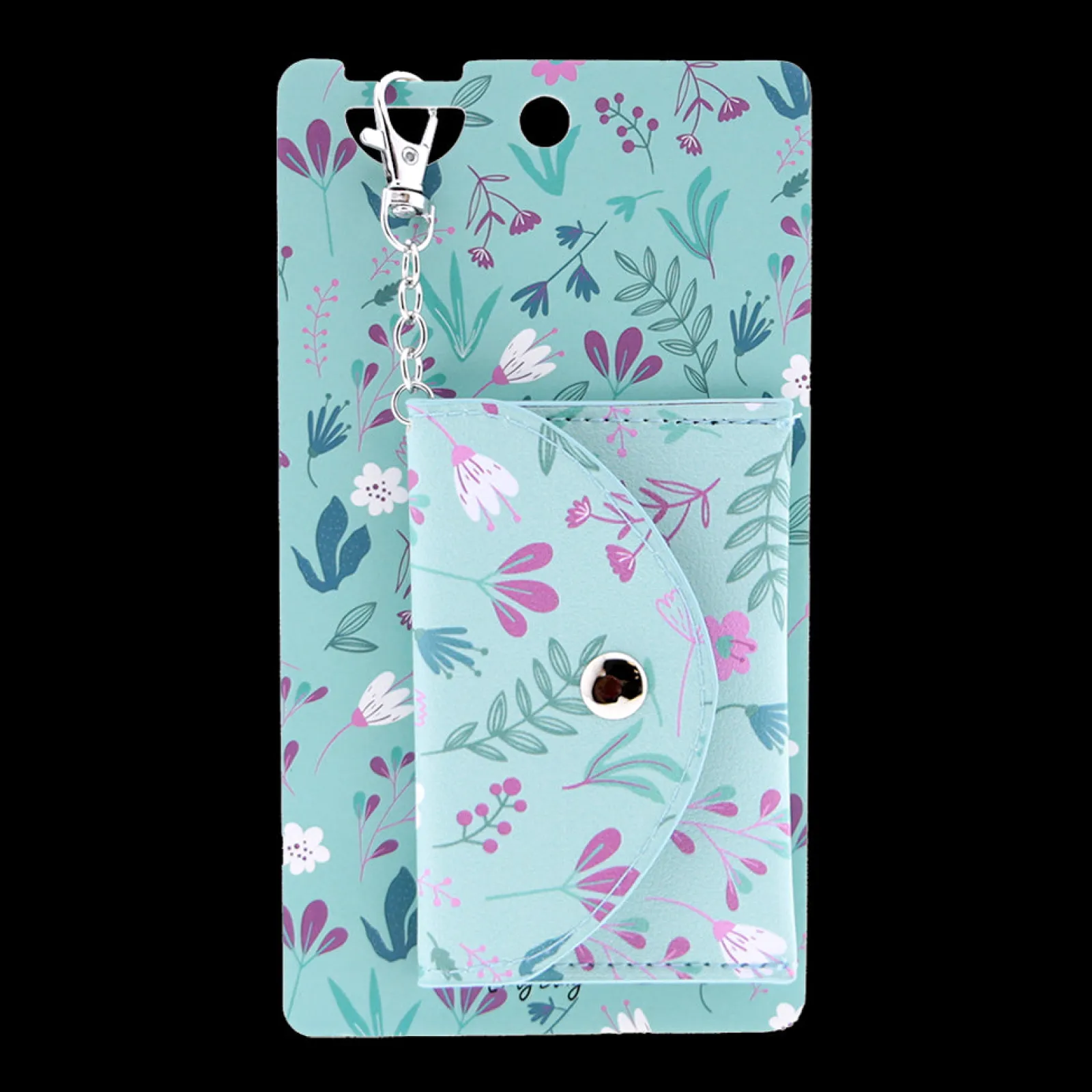 Lovely Story Porta-Chaves Carteira - Mint Bloom