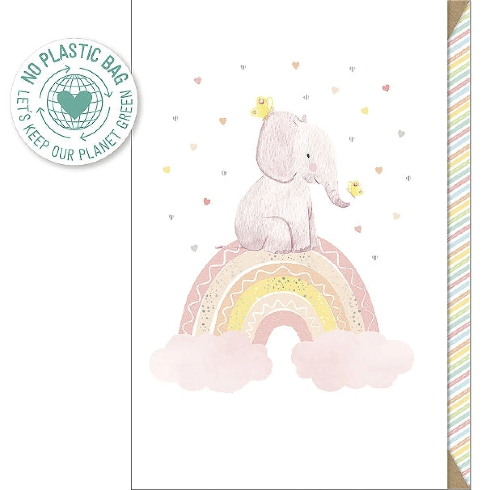 Artebene Postal - Arco-Íris Rosa