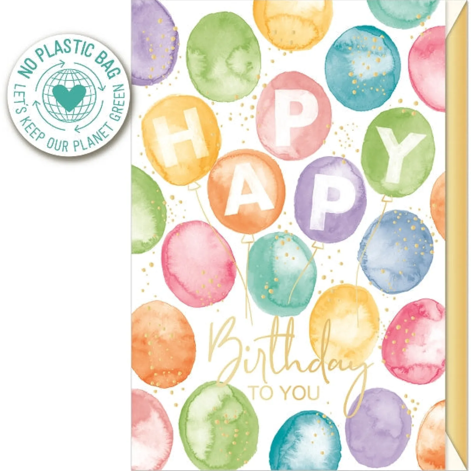 Outlet Artebene Postal - Happy Birthday Balões