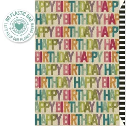 Artebene Postal - Happy Birthday Typographie