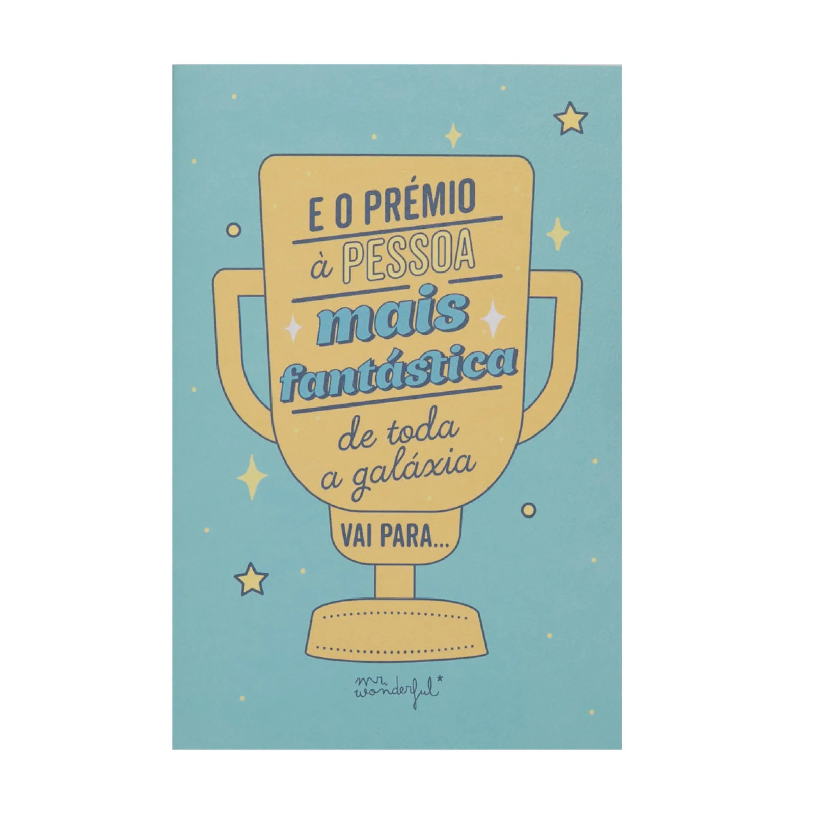 Best Mr. Wonderful Postal Desdobrável - Prémio À Pessoa