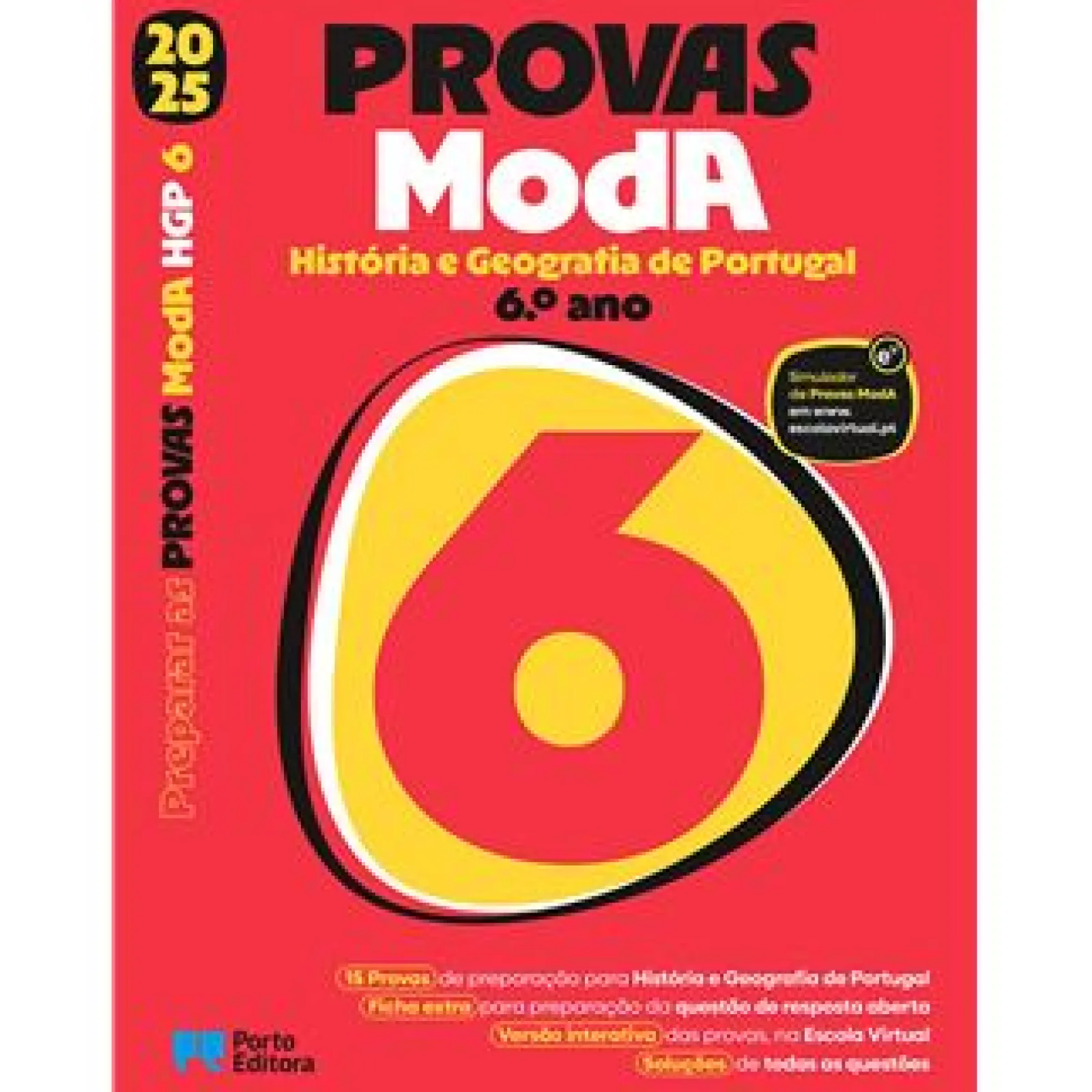 Porto Editora Preparar as Provas ModA 2025 - História e Geografia de Portugal 6.º Ano