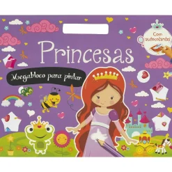 Porto Editora Princesas - Megabloco para Pintar com Autocolantes