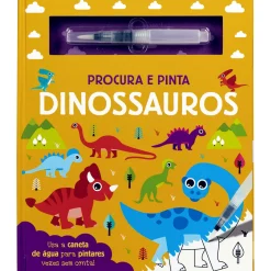 Porto Editora Procura e Pinta Dinossauros - Livro com Caneta de Água
