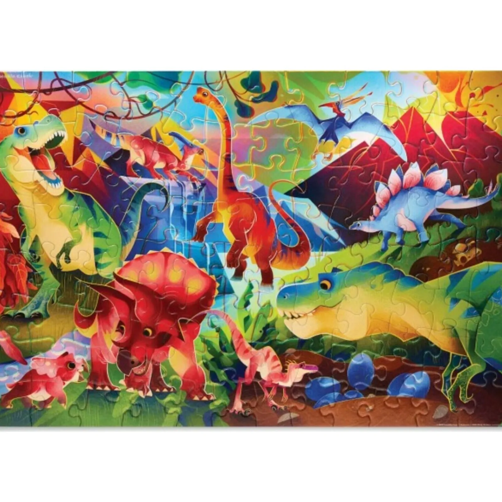Crocodile Creek Puzzle 100 Pcs Holographic/Dinosaurs