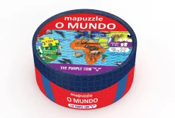 The Purple Cow Puzzle 100 Peças - Mapa Mundo