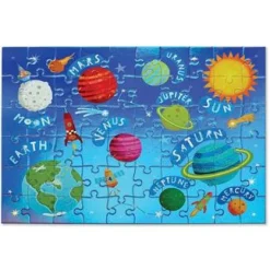 Crocodile Creek Puzzle 60 Peças Foil Outer Space