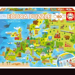 Educa Puzzle 150 Peças Mapa Da Europa