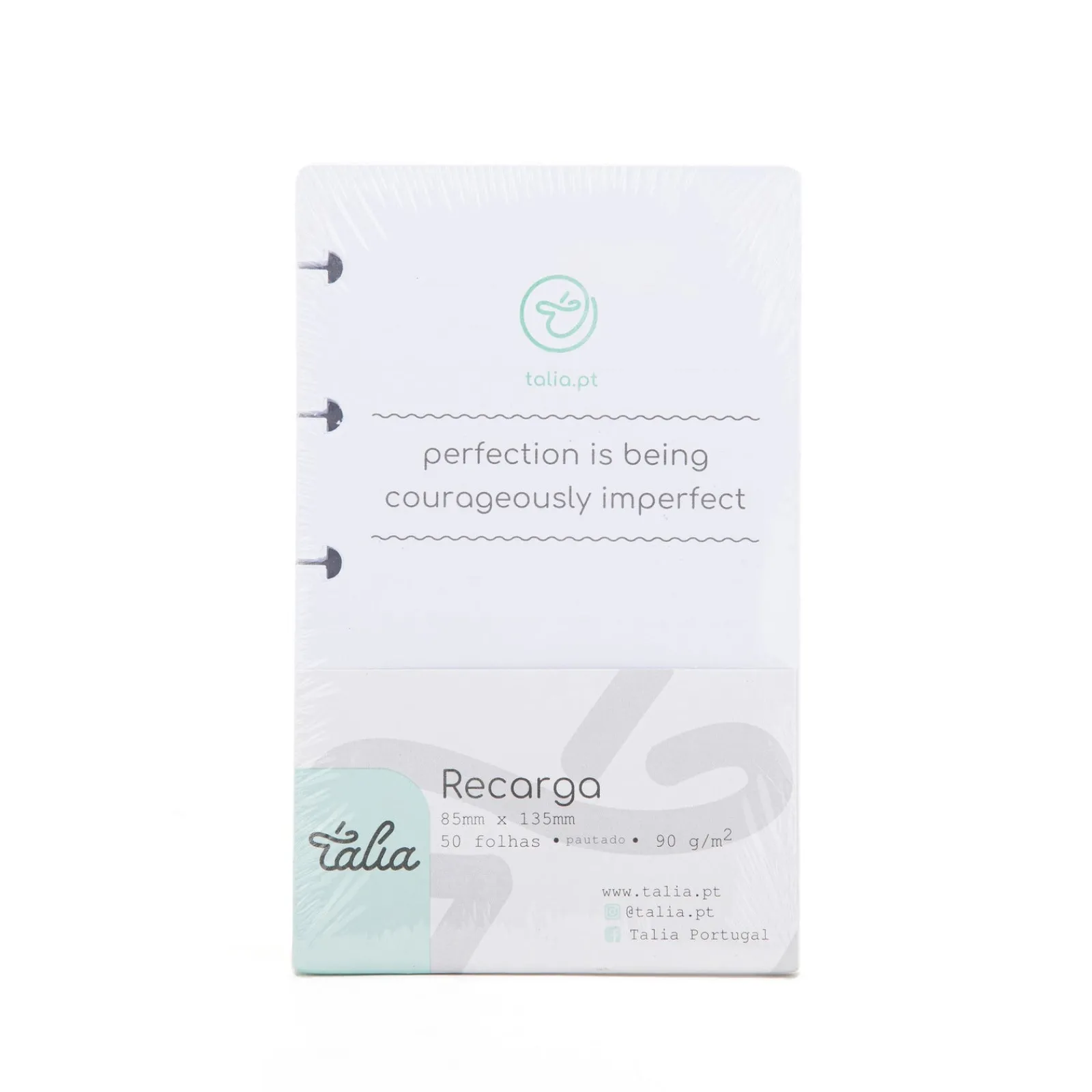 Outlet Talia Recarga Mini Pautado Para Caderno Smart 50 folhas