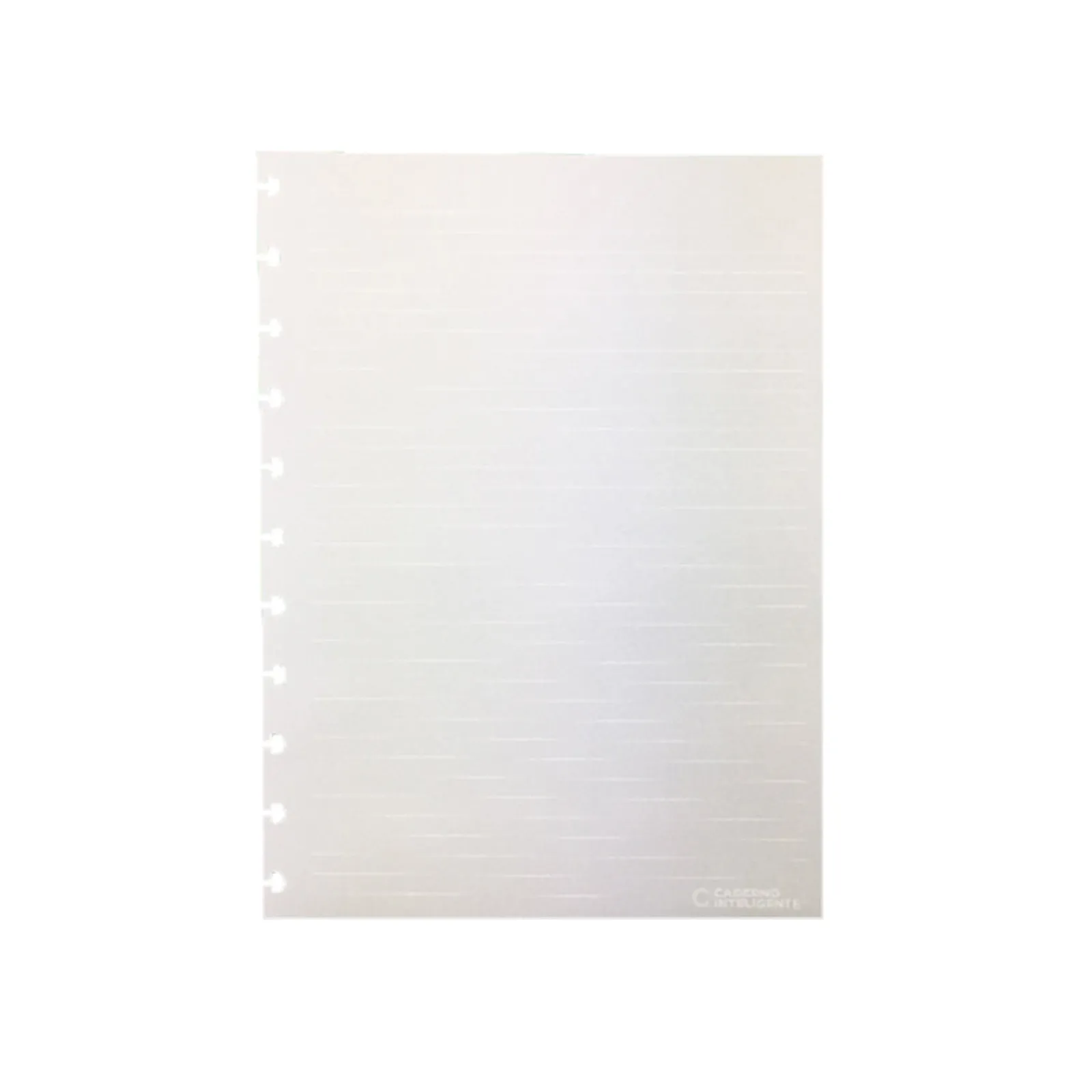 Caderno Inteligente Recargas Grande Pautadas 120G Branco