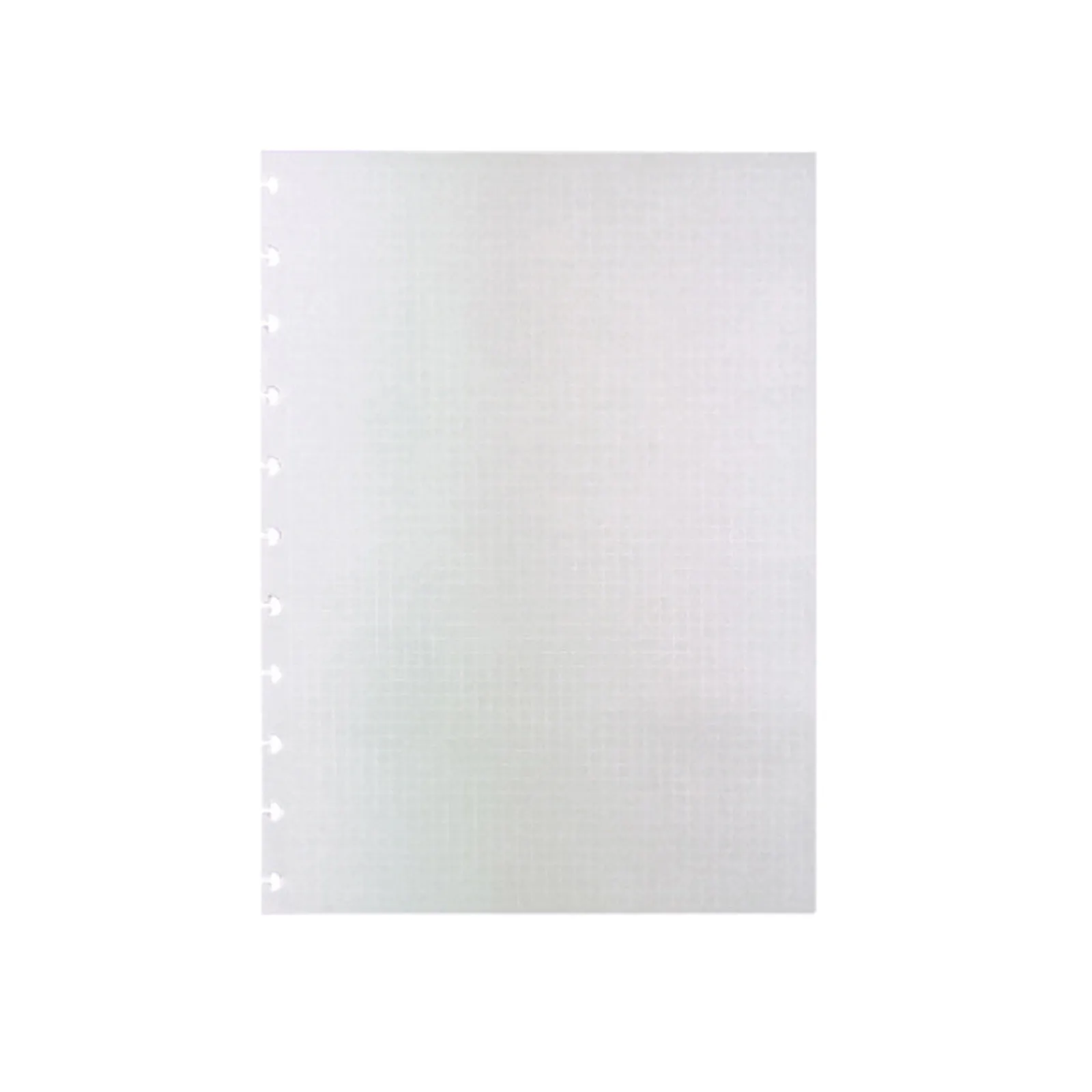 New Caderno Inteligente Recargas Grande Quadriculado 120G Branco