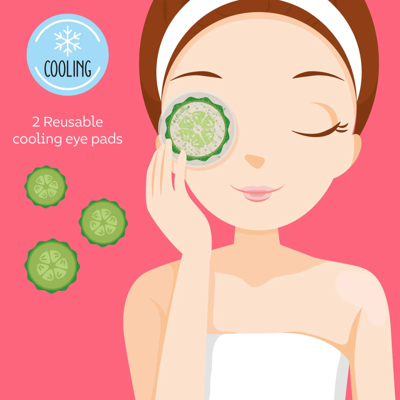 Outlet Legami Refrescante para Olhos Chill Out - Pepino