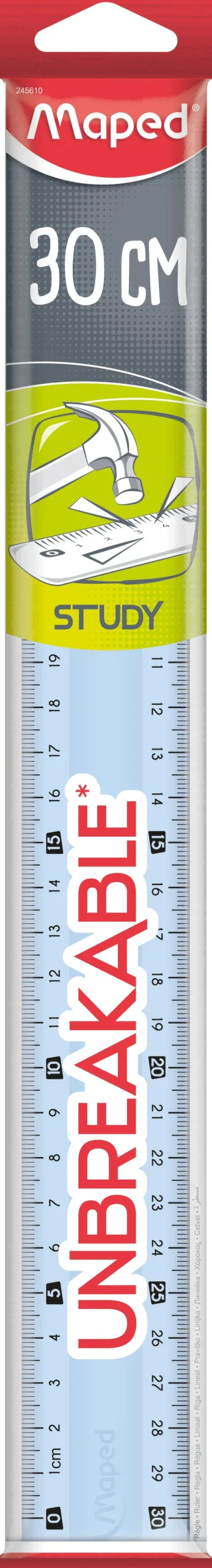 Maped Régua 30cm Study Inquebrável