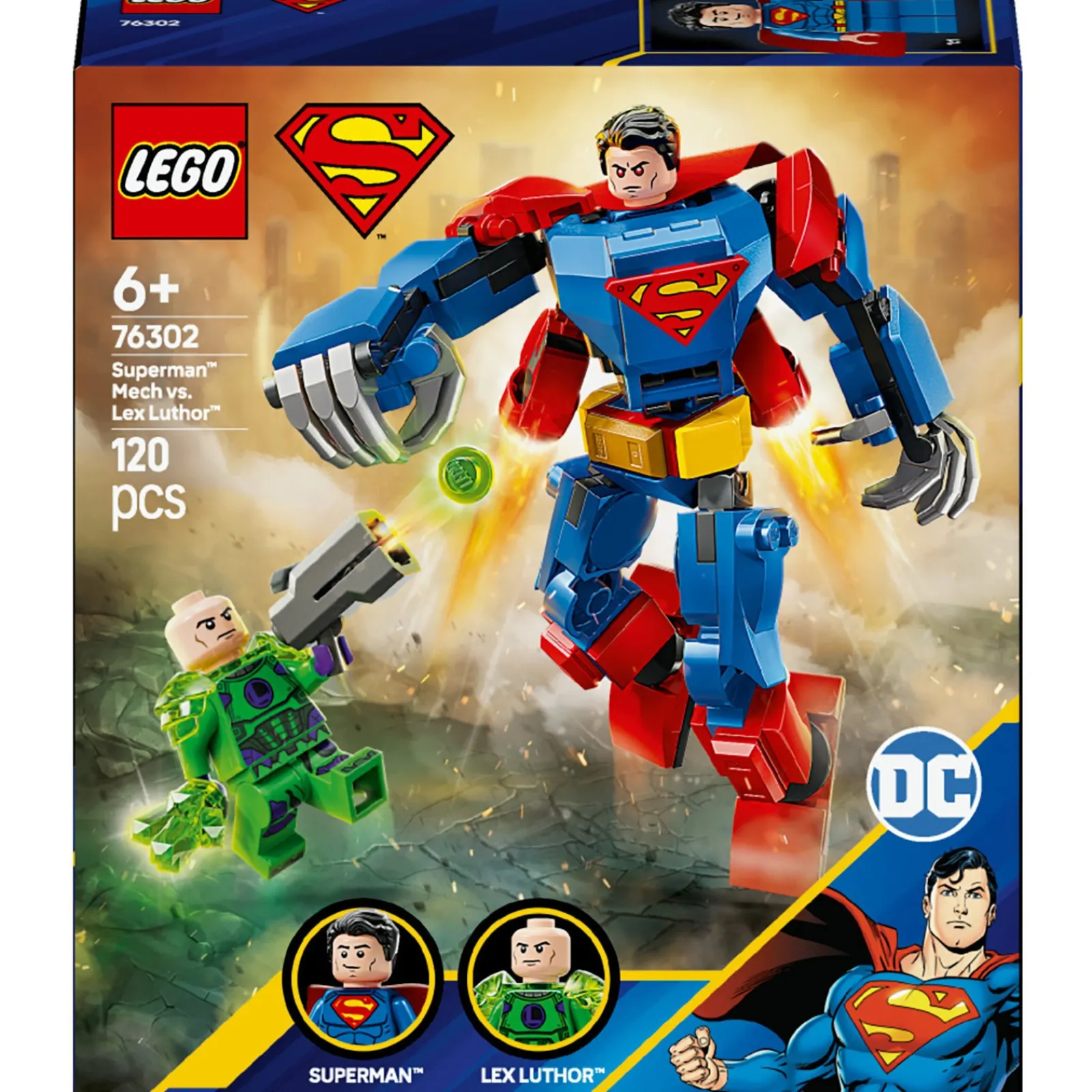 Hot Lego-Super Hero Robô Do Superman Contra Lex Luthor Lego