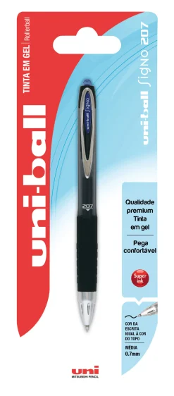 Online Uni Roller Retráctil Signo de Tinta Gel Azul