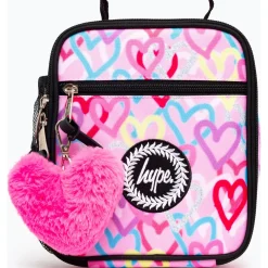 Discount Hype Saco Lanche Graffiti Hearts Rosa