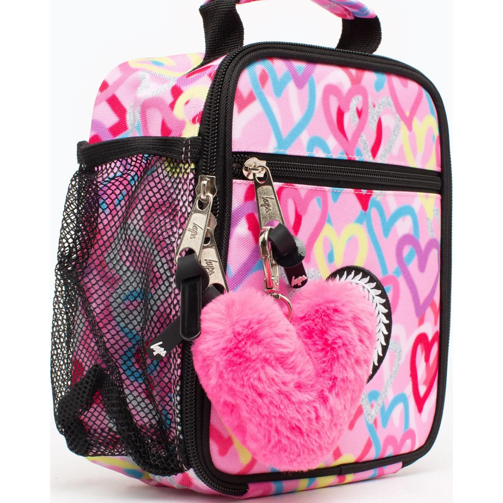 Discount Hype Saco Lanche Graffiti Hearts Rosa