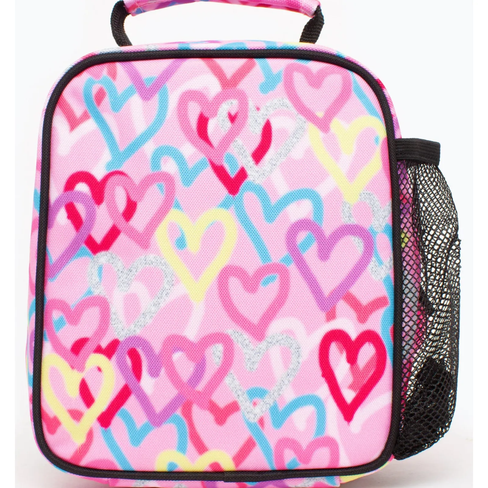 Discount Hype Saco Lanche Graffiti Hearts Rosa