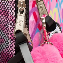 Discount Hype Saco Lanche Graffiti Hearts Rosa