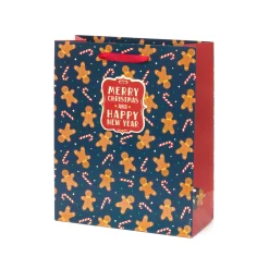 Clearance Legami Saco Presente Grande - Gingerbread Men