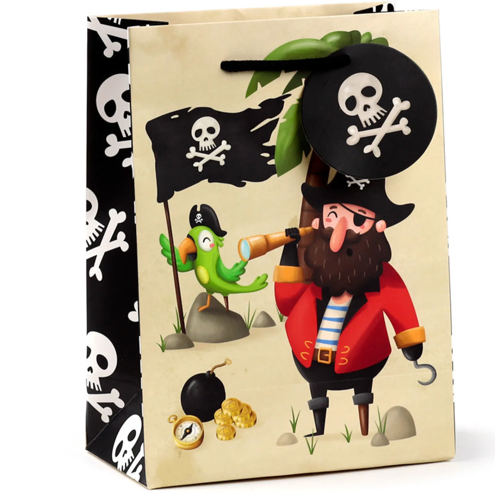 Puckator Saco Presente Méd - Pirata Jolly Rogers