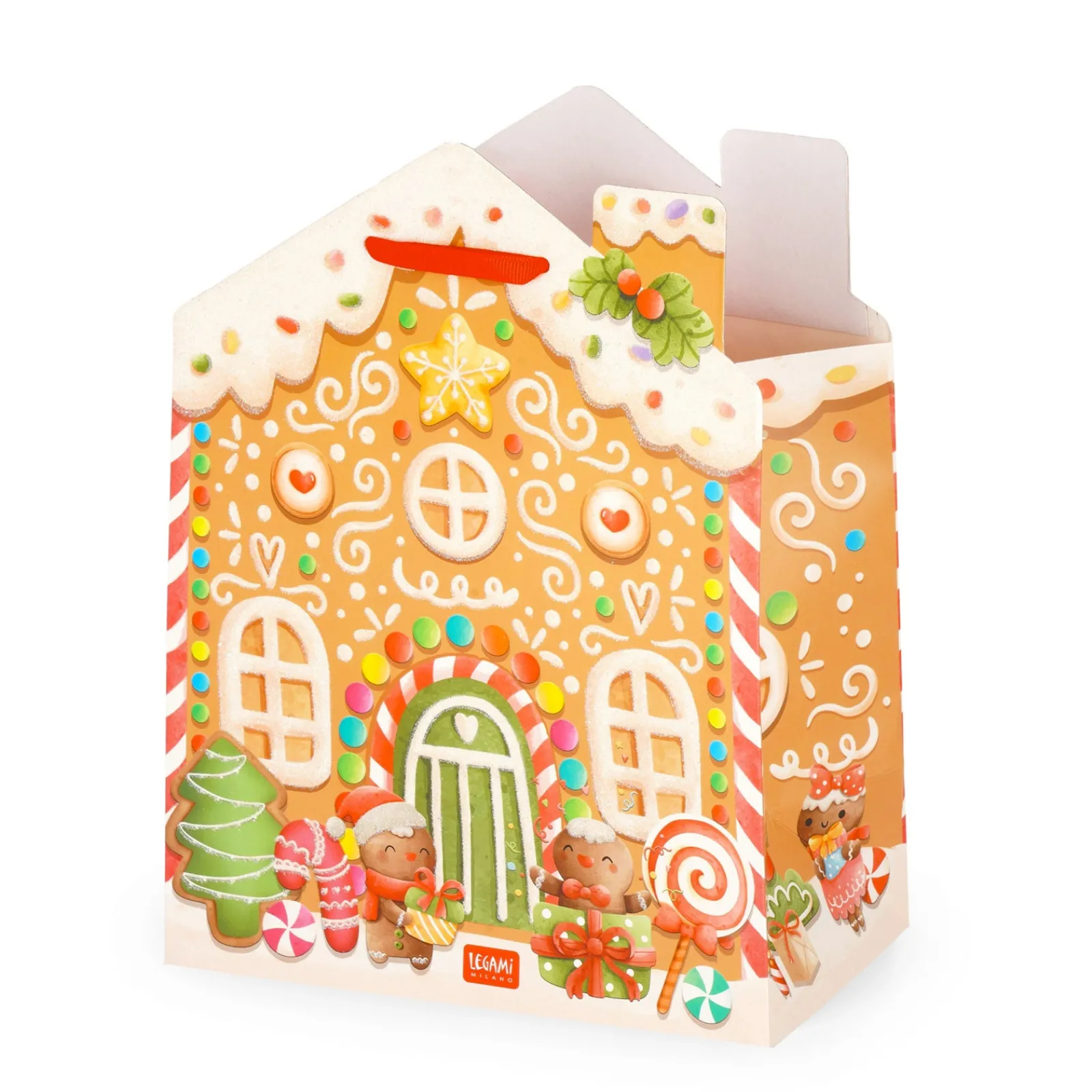 Legami Saco Presente Médio - Gingerbread House