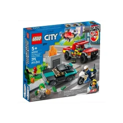 Lego-City Salvamento Dos Bombeiros E Perseguição Policial