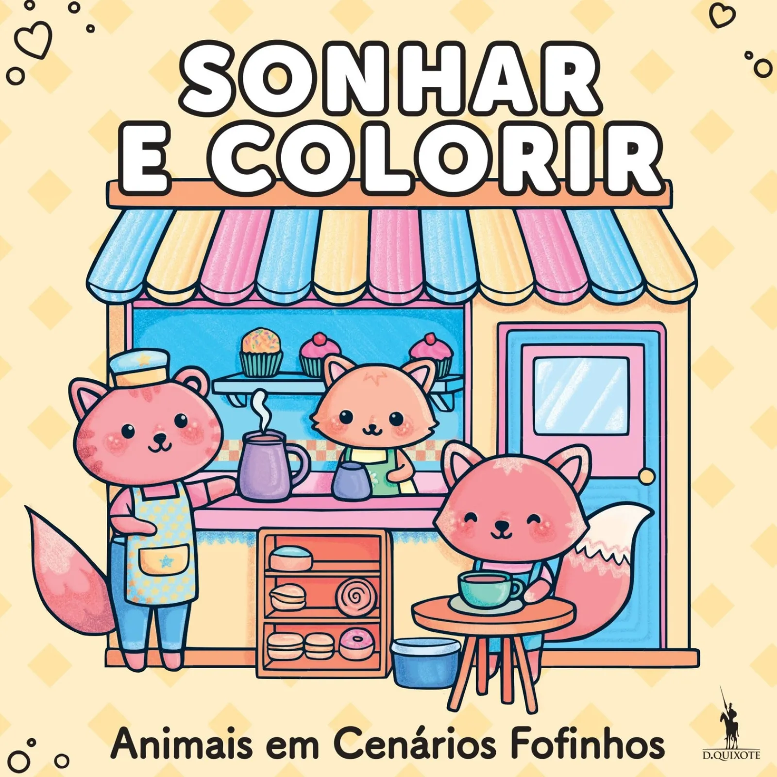Hot Dom Quixote Sonhar e Colorir - Animais em Cenários Fofinhos