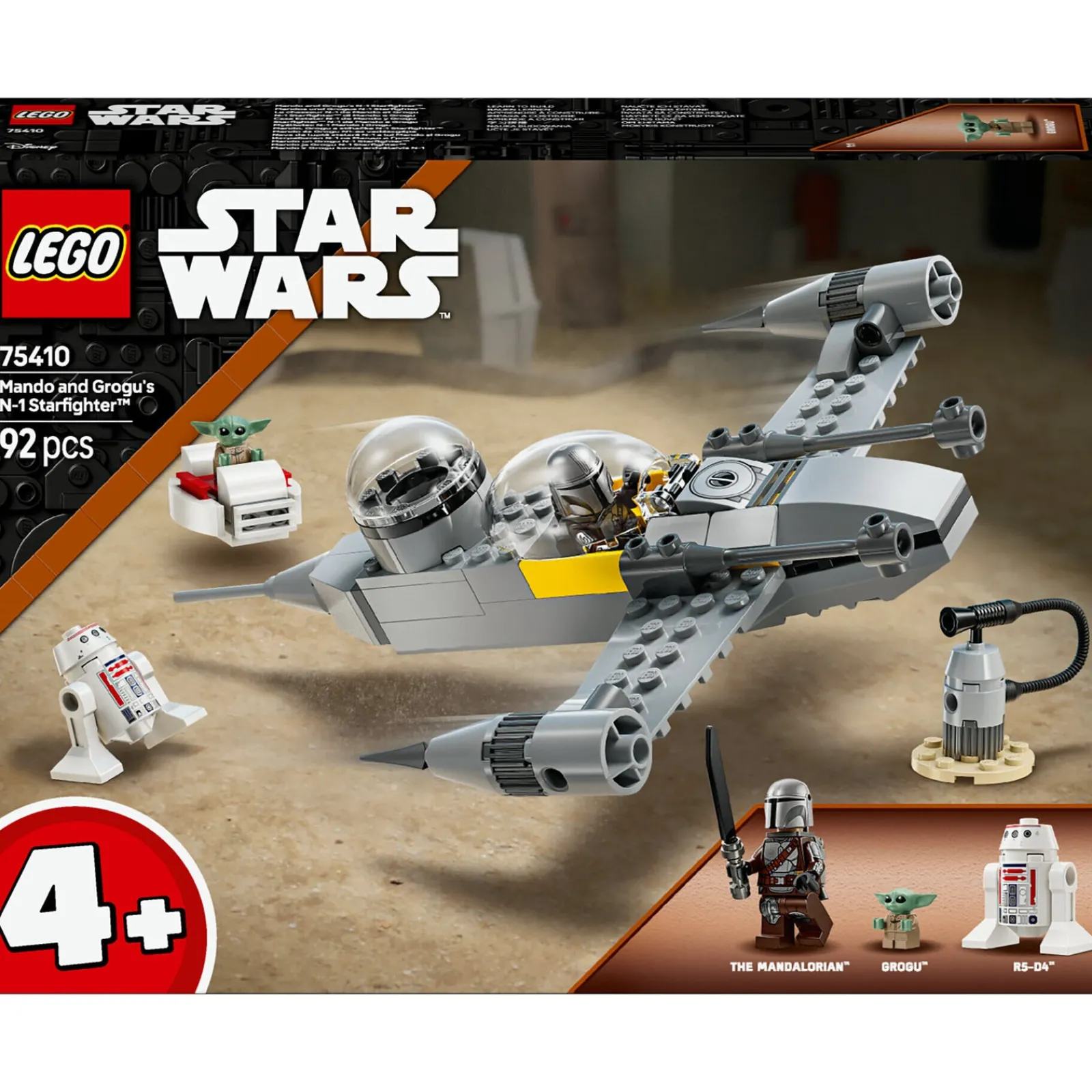 Lego-Star Wars Starfighter N-1 De Mando E Grogu Lego-Sw