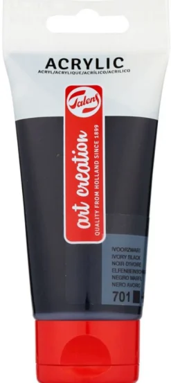 Hot Talens Tinta Acrílica 75ml Preto Art Creation