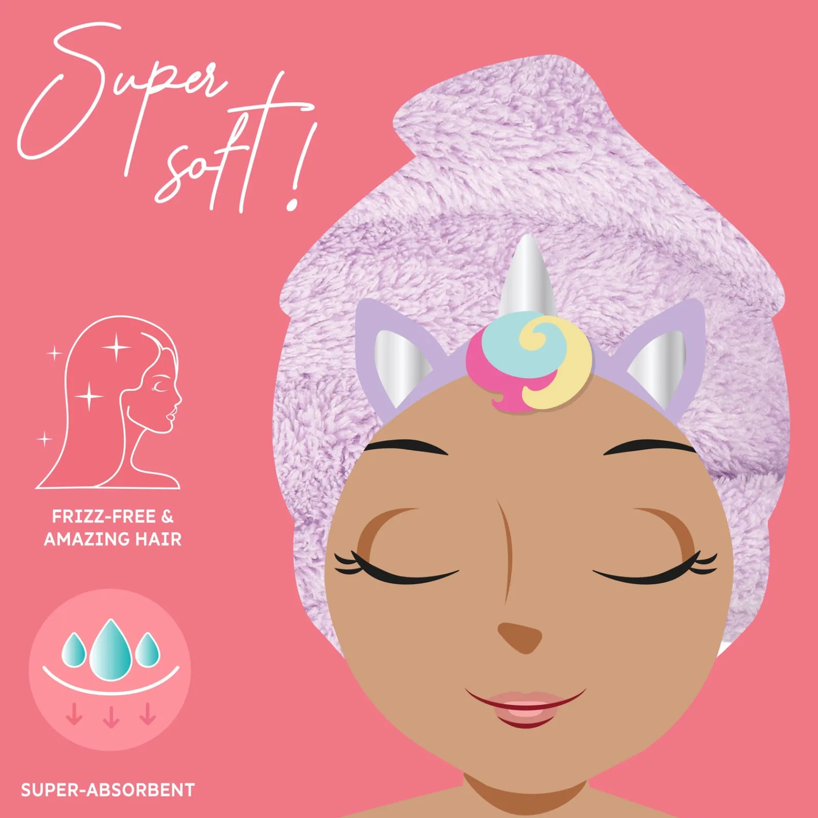 Legami Toalha Cabelo - Unicórnio