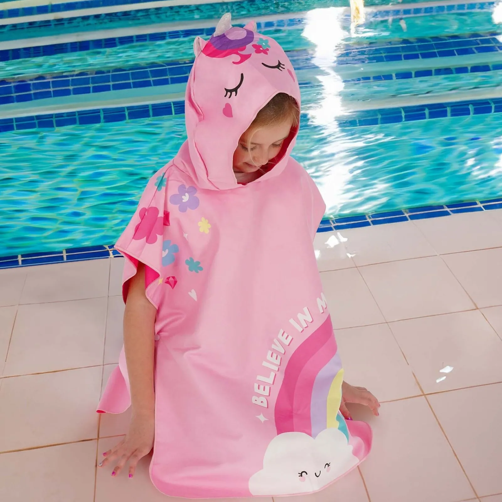 Online Legami Toalha Para Crianças - Unicórnio Rosa