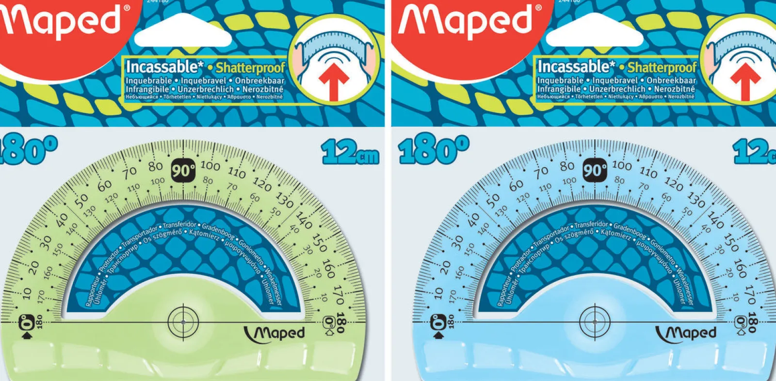 New Maped Transferidor 180º 12cm Inquebrável (artigo sortido)