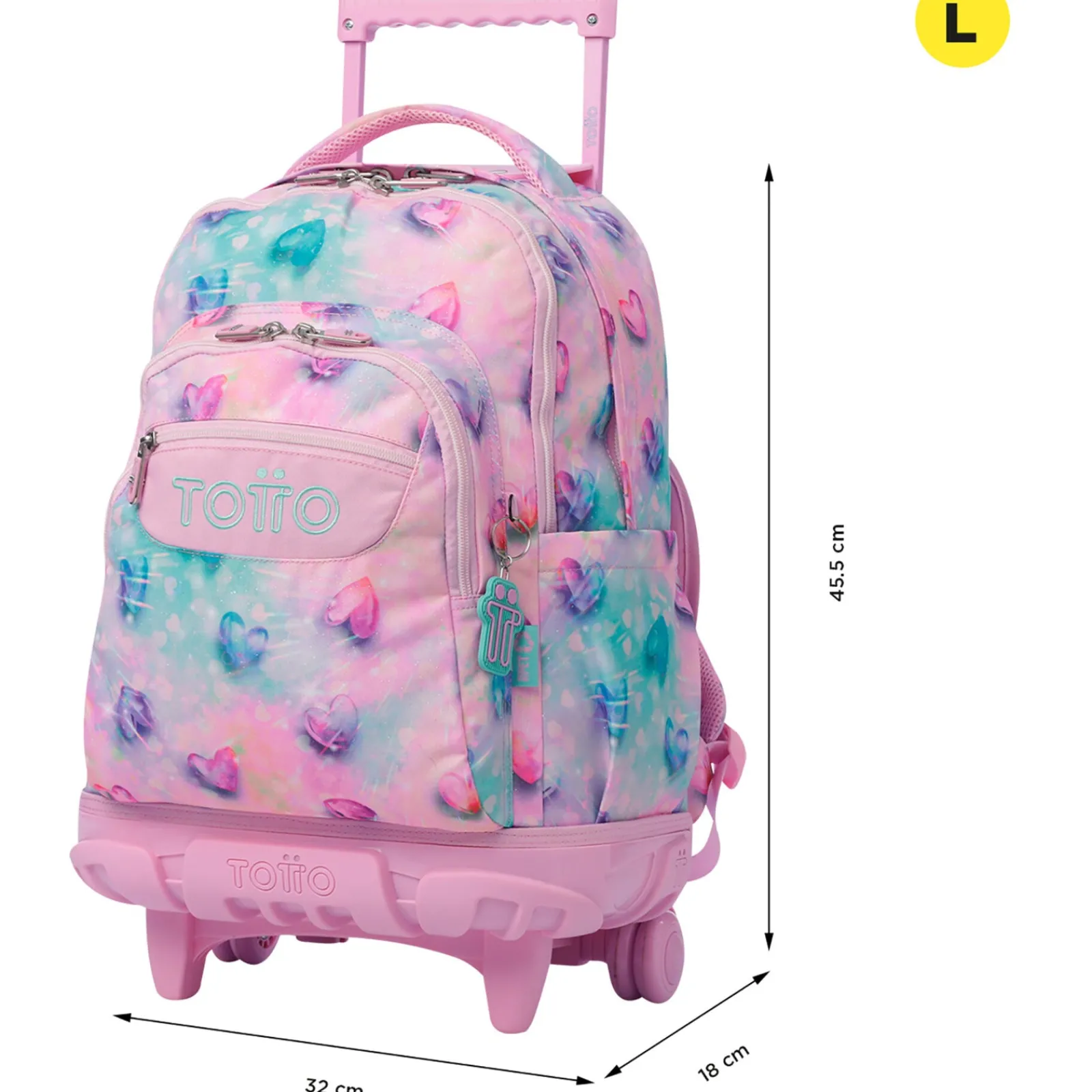 Totto Trolley Corações Glitter