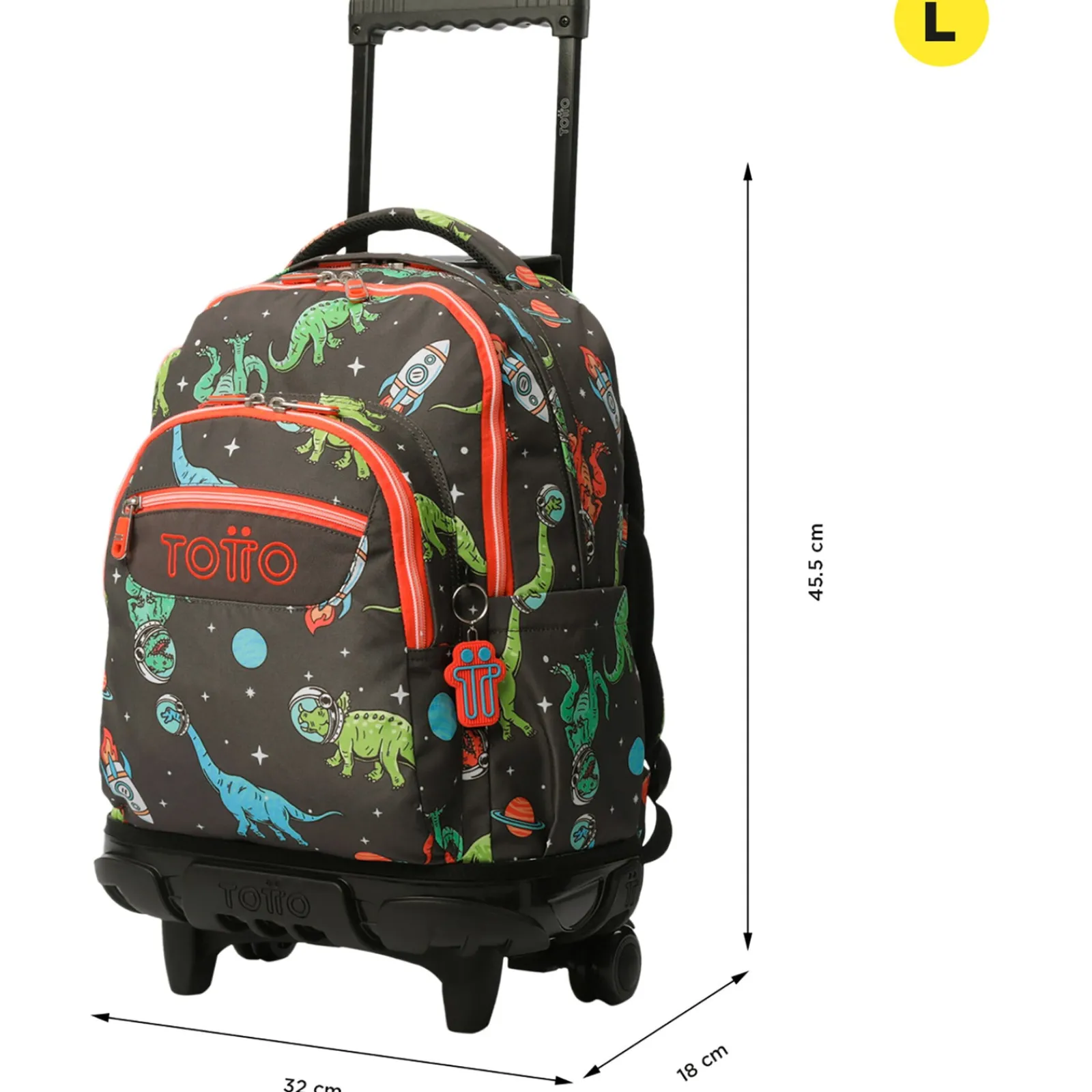 Totto Trolley Dino Preto