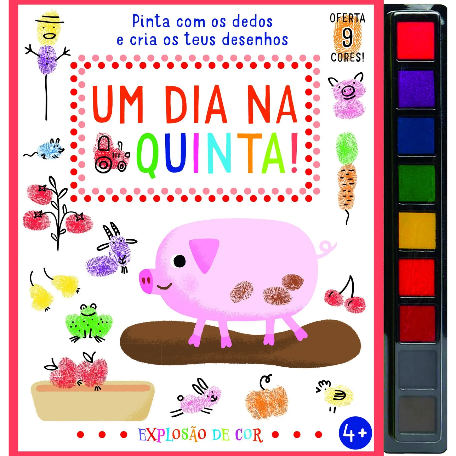 Hot Joybooks Um Dia na Quinta! de Elizabeth Golding - Pinta com os Dedos e Cria os Teus Desenhos