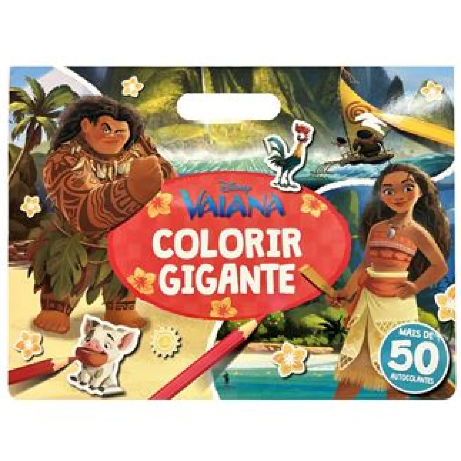 Dom Quixote Vaiana - Colorir Gigante de Disney