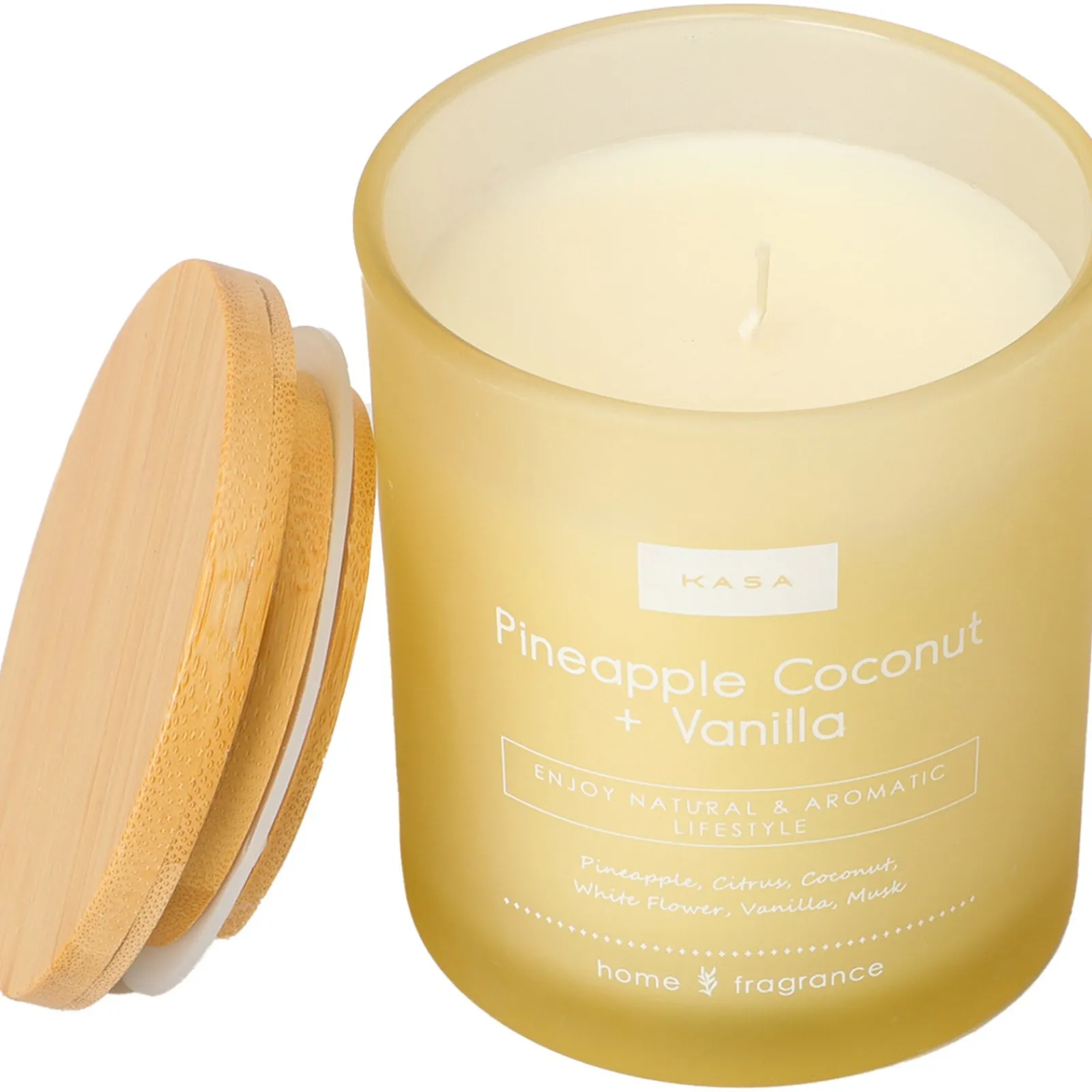 Clearance Kasa Vela Copo Amarelo Tampa Madeira