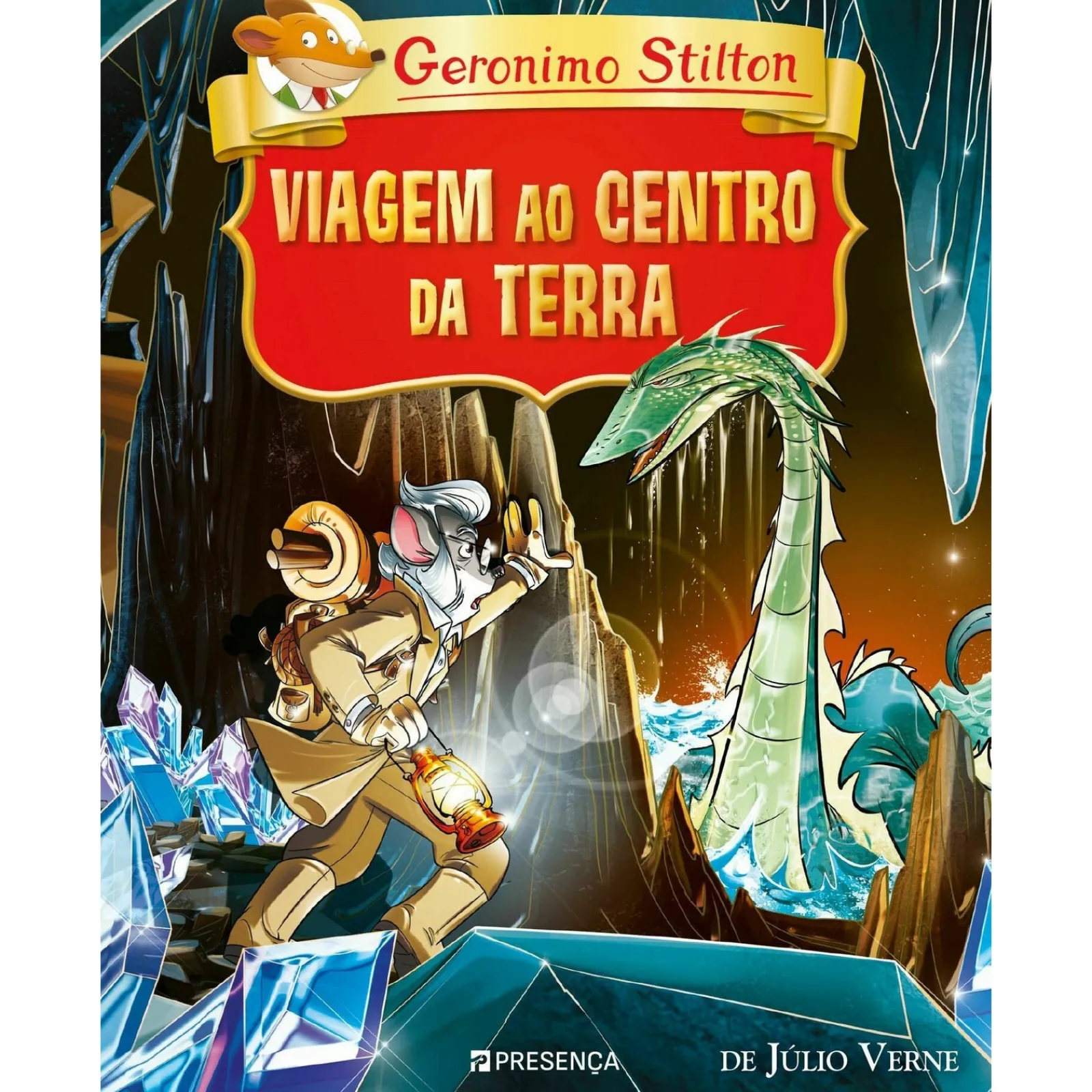 Outlet Presença Viagem ao Centro da Terra de Júlio Verne de Geronimo Stilton