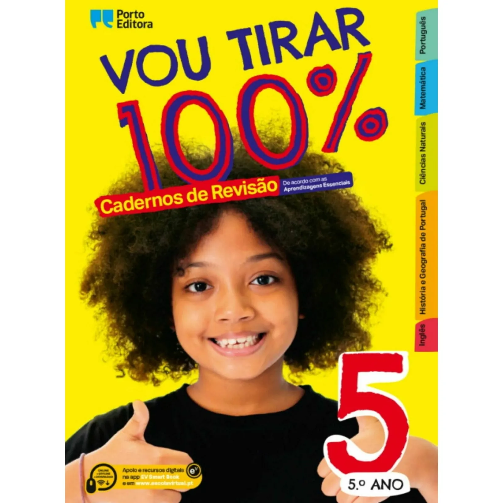 Porto Editora Vou Tirar 100% - 5.º Ano - Cadernos de Revisão