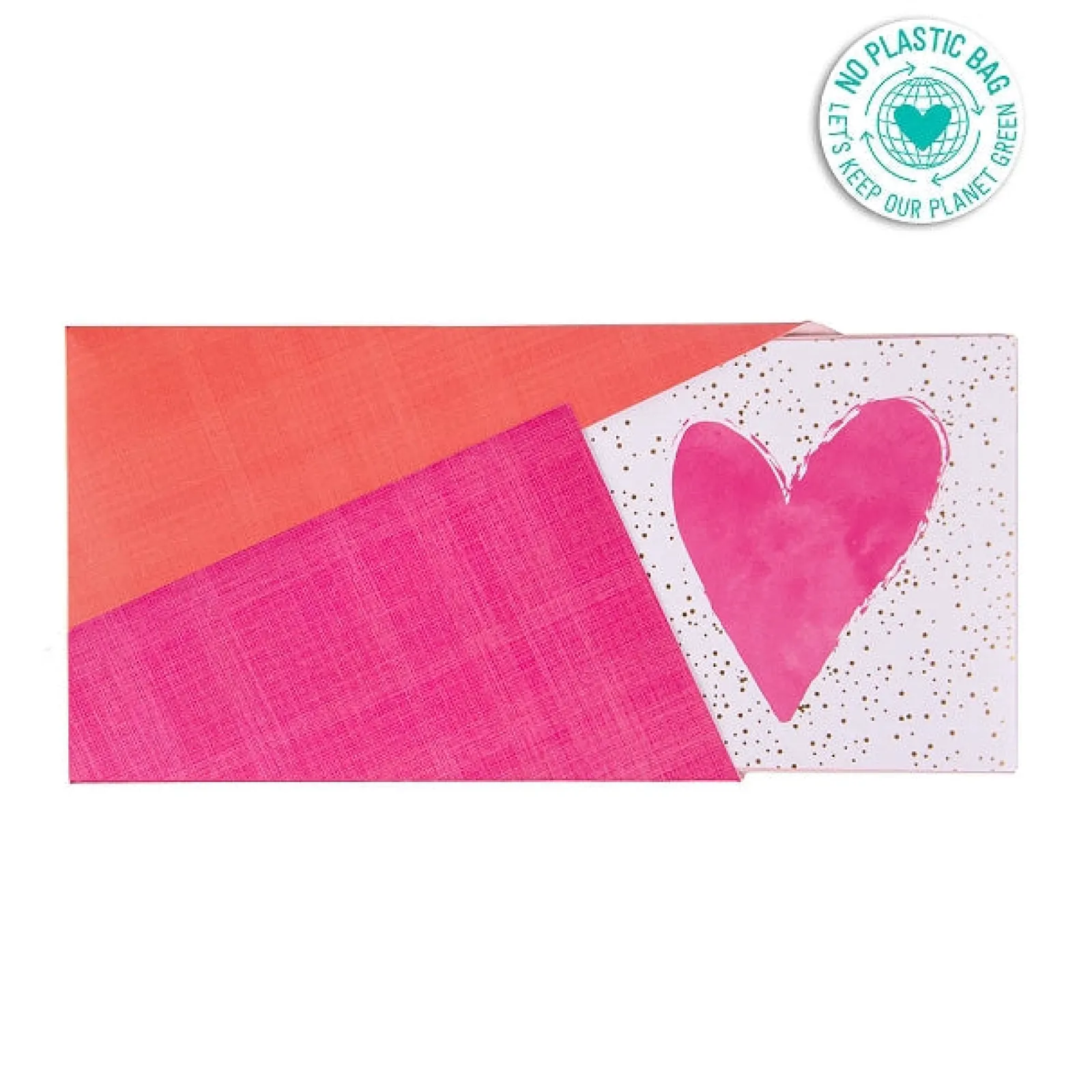 Artebene Voucher Com Envelope - Coração Rosa