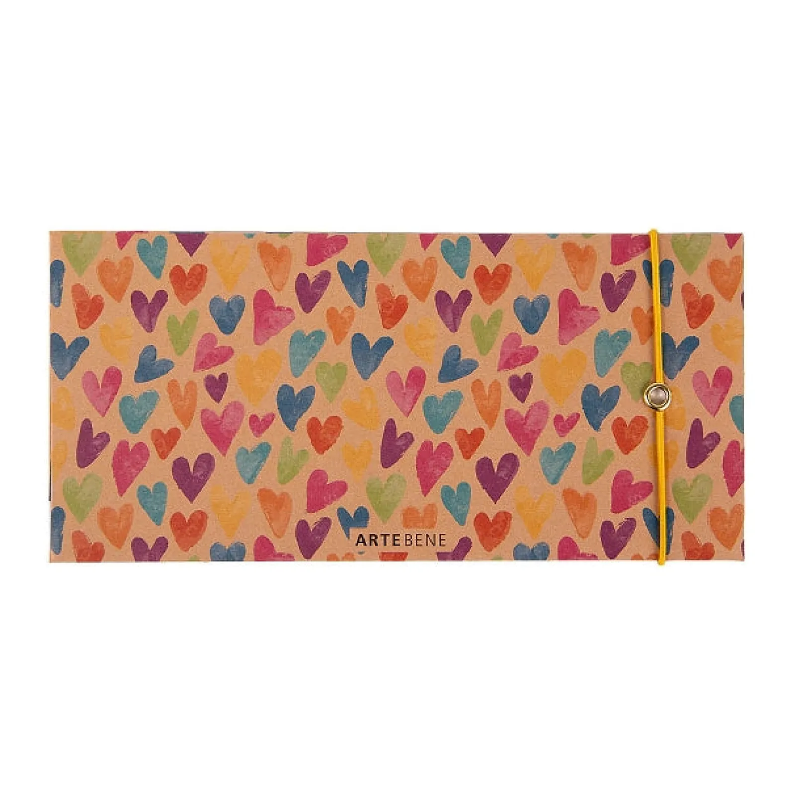 Artebene Voucher Com Envelope - Corações Cores
