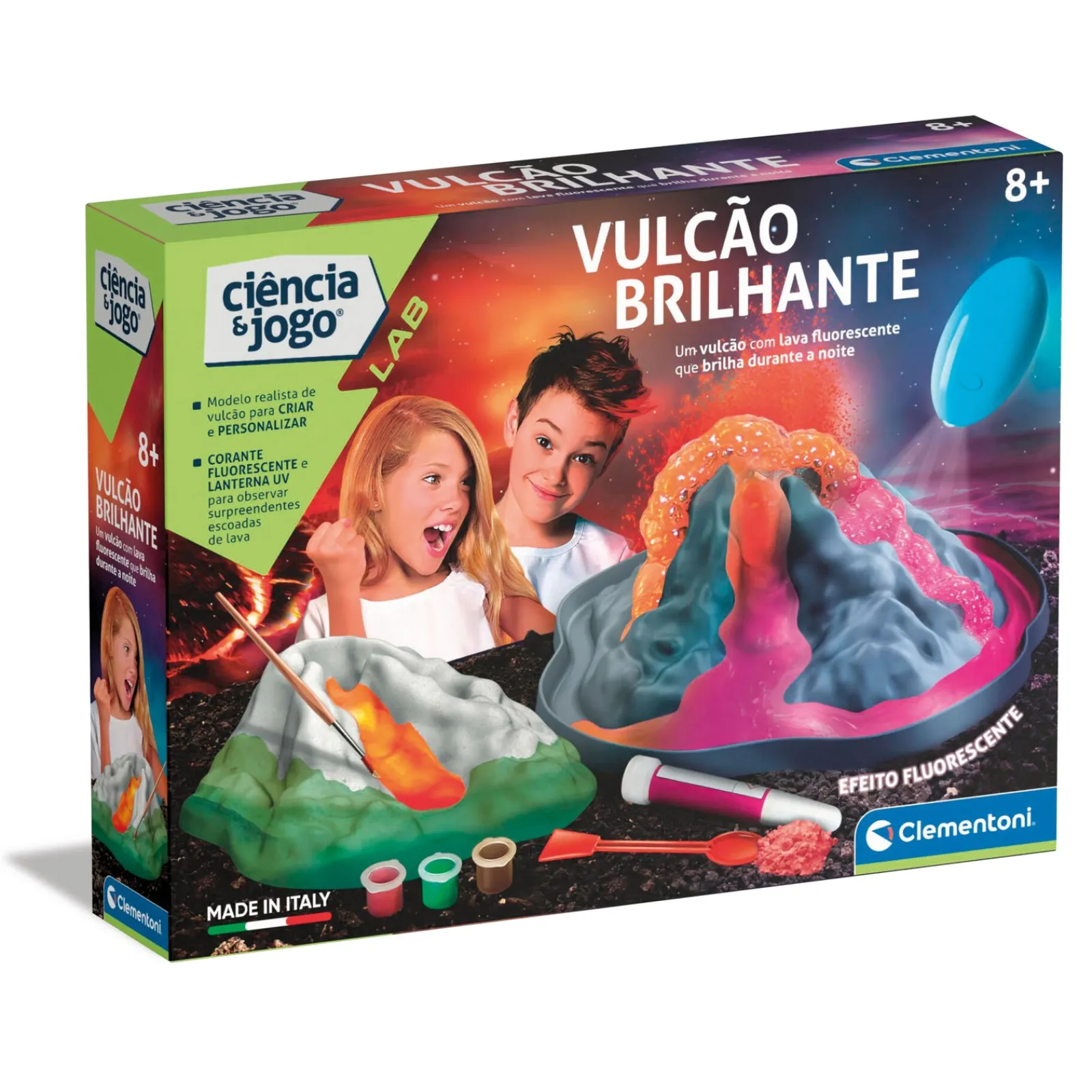 Online Ciência & Jogo Vulcão Brilhante Clementoni